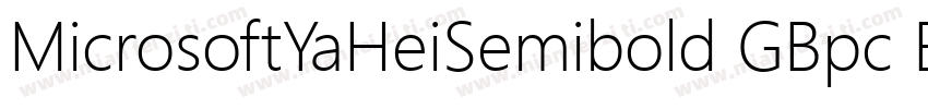 MicrosoftYaHeiSemibold GBpc EUC H字体转换